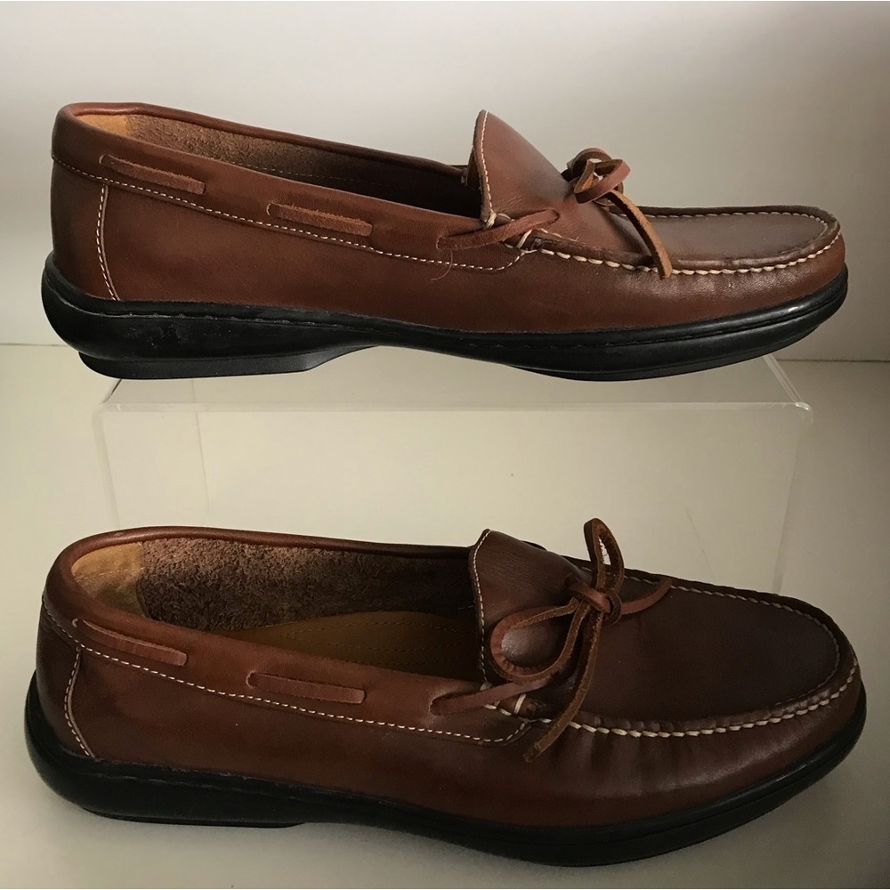 Cole Haan Men's 9.5 M Casual Leather Loafers Brown Slip-on Shoes - Old Stock - Picture 3 of 13